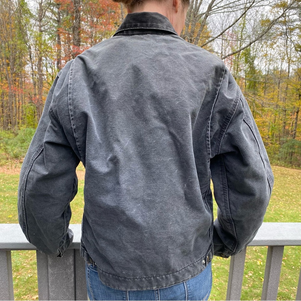 Carhartt Detroit Jacket J97 PTL Medium Petrol Work Wear Utility - Picture 4 of 17